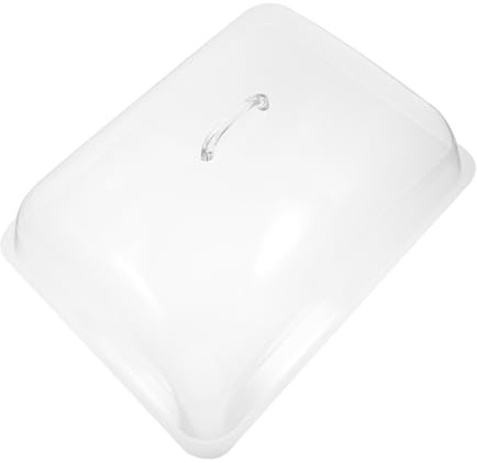 CLISPEED Cloche Alimentaire Transparente Rectangulaire en Plastique Rigide Couvercle Protection Anti-Mouche pour Plateau Fromage et Réception en Plein Air Réutilisable Plusieurs Styles