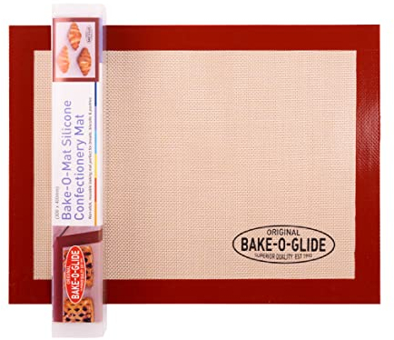 Bake-O-Glide SILBOM Baking Mat, Woven Glass Fabric Coated in Silicone, Brown, 300mm x 400mm