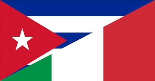 magFlags Bandera Large Cuba e Italia | bandera horizontal | 1.35m² |