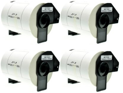 Logic-Seek 4X Versand-Etiketten kompatibel für Brother DK11241 - je 200 Stück - 102mm x 152mm P-Touch QL-1050 1050N 1060N
