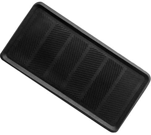 IRONGATE Heavy Duty Big Foot Boot Tray Door Mat - 16x32 Indoor Outdoor Use Shoe Mat - 100% Rubber Construction - All Weather Multi Purpose Entryway Garage Pet Feeding Mat Painting Projects Clean Ups