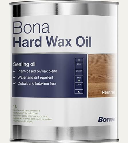 Bona Hartwachsöl 1 Liter seidenmatt - silkmatt, Hard Wax Oil