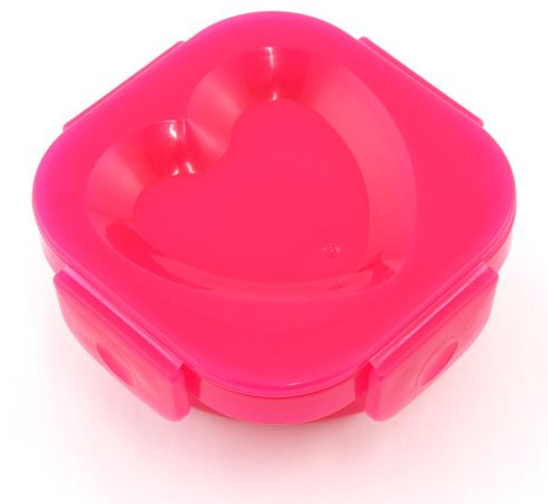 Pink Heart shaped bento egg cutter