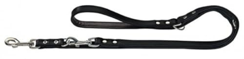 Verstellbare Führleine Basic Farbe schwarz, Größe 18/200