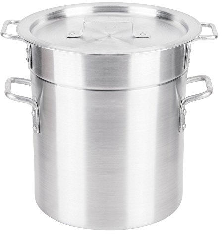 Royal Industries Double Boiler with Lid, 12 qt, 9.8 x 9.4 HT, Aluminum, Commercial Grade - NSF Certified