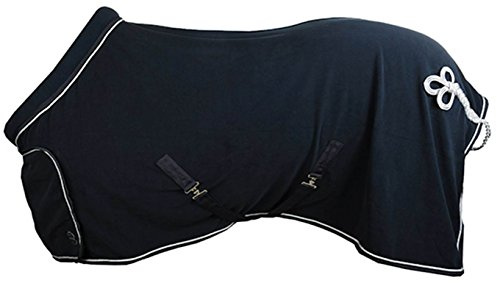 HKM Couverture polaire avec col Bleu Bleu foncé Longueur du dos 125 cm