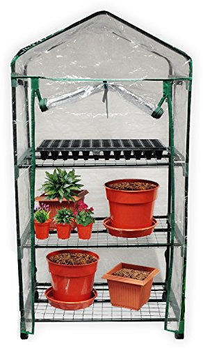 Kingfisher GH3T 3 Tier Greenhouse on Wheels - Multi-Colour