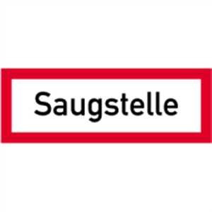 Schild Brandschutz Saugstelle Alu reflekti. 10,5x29,7cm