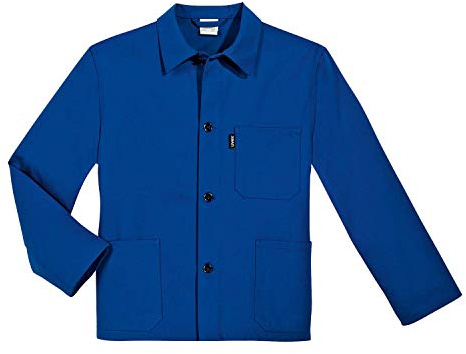 Uvex 125 Herren-Arbeitsjacke - Blaue Männer-Bundjacke - 100% Baumwolle - Gerader Armabschluss 52