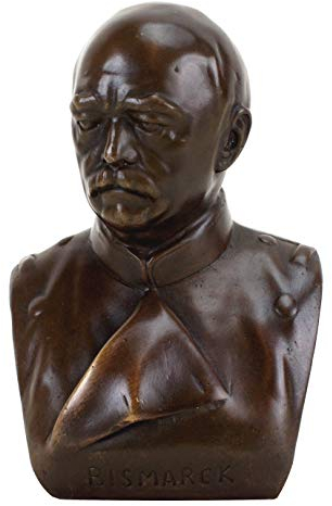 Kunst & Ambiente - Bronzefigur/Bronzebüste - Otto von Bismarck Bronze Büste - signiert - Reichskanzler - Deko Figur