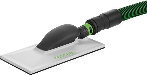 Festool Schleifklotz HSK-A 115x226 - Handschleifklotz mit Absaugung | Ergonomischer Handschleifer für Spachtel, Ecken und Kanten, inklusive Bypass-Adapter & Adapter für Festool Schlauch