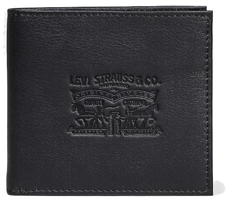 Levi's Vintage Two Horse Bifold, Portafoglio, Uomo, Nero (Regular Black), 2 X 10 X 11 Centimeters (W X H X L)