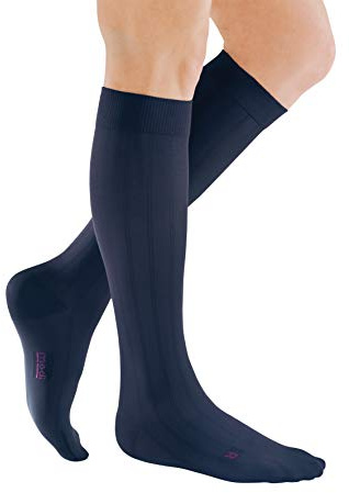 medi mediven for men - Kompressionsstrümpfe für Herren | Kniestrümpfe | CCL1 | Marine | Größe VI | Normal | Hergestellt aus Hightech-Fasern | Mit Clima Comfort & Clima Fresh