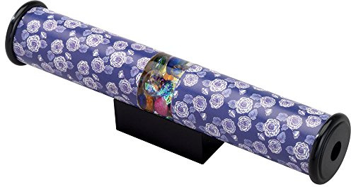 Bits and Pieces - 2 Side View Port Kaleidoscope - Elegant Black Stand Measures 3 x 1 and Kaleidoscope Measures 9 Long