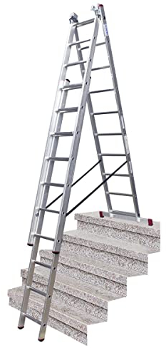 KRAUSE Corda VielzweckLeiter, 3x10 Sprossen Aluminium Stehleiter