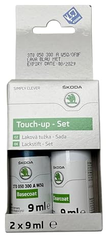Skoda Original Lackstift Set Lava Blau Metallic 0F0F W5Q, 18 g (Confezione da 1)