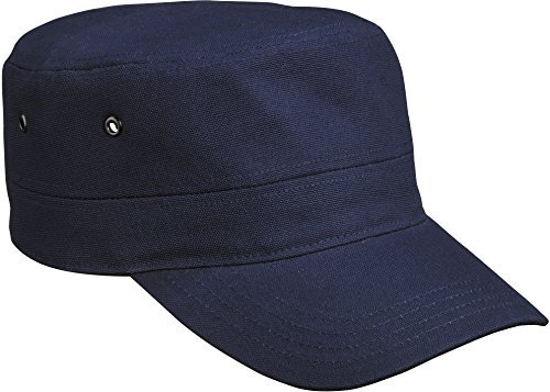 Trendiges Military Army Cap aus robustem Baumwollcanvas, Farbe:Navy;Größe:One Size one size,Navy