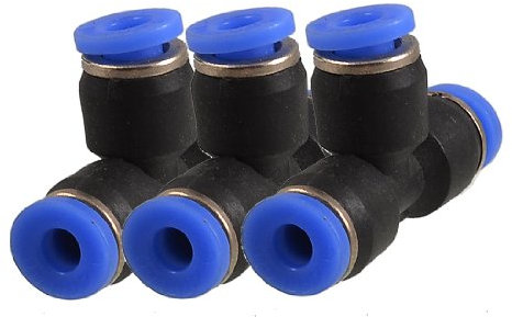sourcing map 3 Pcs Pneumatic 4mm Push in Connector T Joint Quick Fittings
