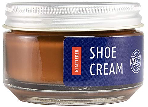 Shoeboy's Shoe Cream - pflegende Schuhcreme im Tiegel für hochwertige Glattleder, cognac, 1er Pack (1 x 50 ml)
