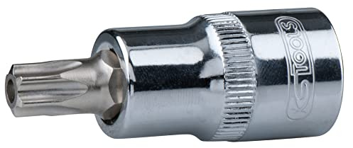 KS Tools 922.1696 - Douille tournevis TORX® percé 1/2'', L.55 mm - T40 - Gamme ULTIMATE® - En Chrome Vanadium - Finition chromée satinée