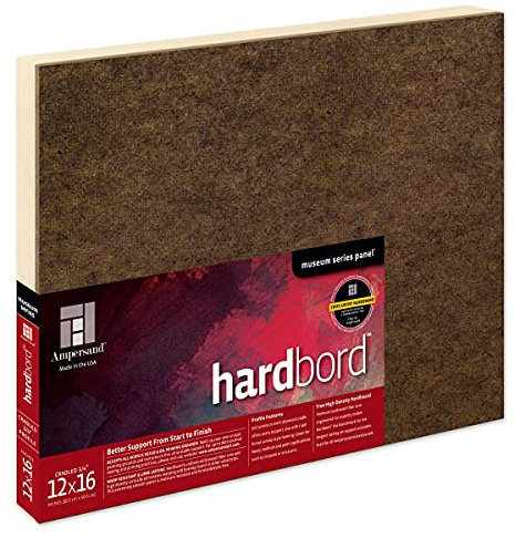 Ampersand Art Supply Hartfaserplatte für Holzmalerei: Museums-Serie, 1,9 cm Tiefe