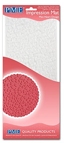 PME Abdruckmatte mit Miniherzen, Kunststoff, Transparent, 15 x 1 x 30.5 cm