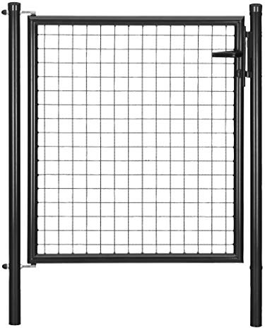 Alberts 600129 Wellengitter-Einzeltor | verschiedene Breiten und Höhen | anthrazit-metallic | Breite 100 cm | Höhe 150 cm