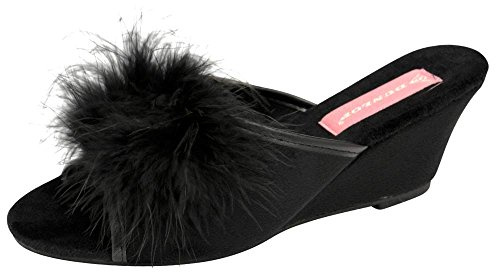 Dunlop Marilyn Slip On Mules - UK Size 4- Balck
