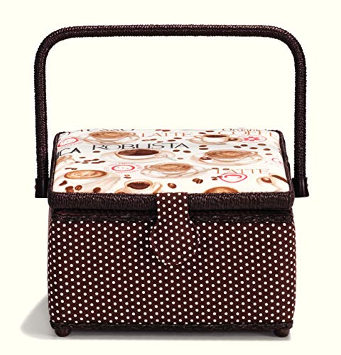Prym 612277 Nähkorb Coffee M, braun
