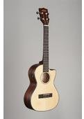 KALA Solid Spruce Top Tenor, Cut-Away with EQ, with Tenor Bag (UB-T) KA KA STGE EQ