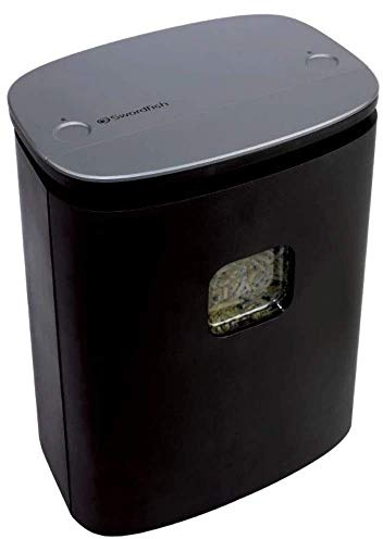 Swordfish 1600XCD Continuous Shredding 16 Sheet P-4 Cross Cut Paper/Document Shredder [40244], Black, Silver