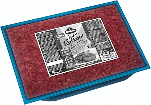Kühne Fix und Fertig Rotkohl mit Äpfeln / Zwiebeln, 5 kg Polybag
