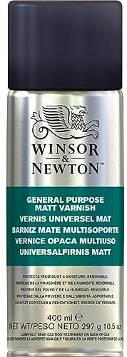 Winsor & Newton WN ADDITIF Huile Artists 400ML Vernis Mat Toute Surface Spray V1