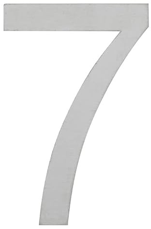 ARREGUI SEC11-T3 Numeri e lettere di 20 cm di altezza | Numero civico e lettere esterno | Acciaio inossidabile | Numeri di porta moderni Segnaletica Targa Indirizzo di casa | 20 cm | Numero 7