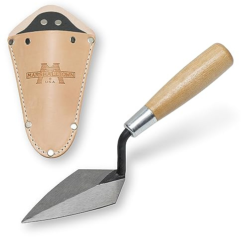 MARSHALLTOWN The Premier Line ATH45S 4-1/2-Inch Heavy Duty Philadelphia Style Pointing Trowel with Archaeology Holster