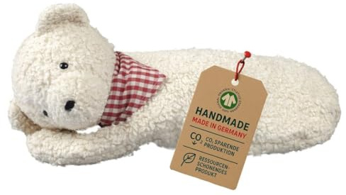 efie grano de espelta Cojín de calor Teddy con pañuelo, cultivo ecológico controlado, 100% fabricado en Alemania.
