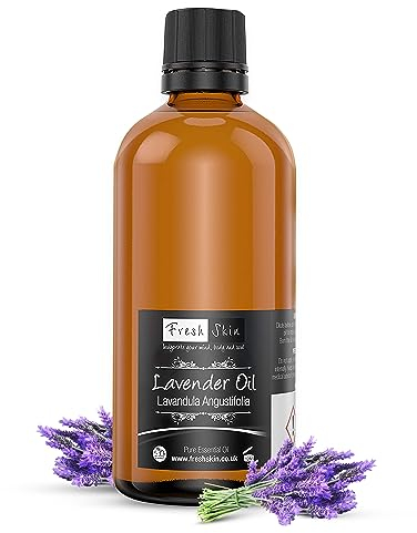 Freshskin Beauty LTD | Lavender Essential Oil - 100ml - 100% Pure & Natural Essential Oils - Lavender Oil for Sleep, Aromatherapy, Diffusers for Home - Vegan Friendly