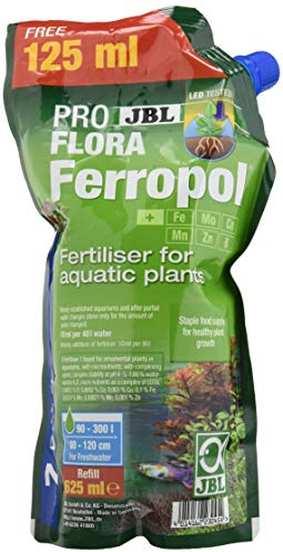 JBL Ferropol Refill 625 ml, Plant fertiliser refill pack for freshwater aquarium