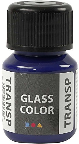 Creativ Company Glasfarbe Transparent, 35 ml, Brilliant Blau