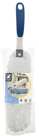 ÉLÉPHANT Maison - Plumeau Microfibre - Capture Poussière Sans La Faire Voler - Housse Amovible Lavable en Machine - Manche Ergonomique Anti-Glisse - Hygiénique & Écologique - Fabriqué en France