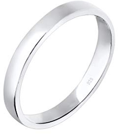 Elli Ring Damen Verlobung Schlicht Elegant in 925 Sterling Silber