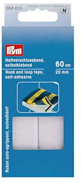 Prym - Prym Weiß (20mm) Selbstklebend Haftverschlußband - 1x60cm