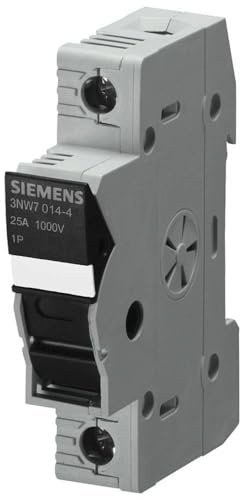 Siemens 3nw - Sicherungshalter, zylindrisch, 1 x 38 mm, 1000 V, 25, 1-polig