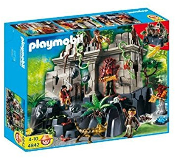 Playmobil - 4842 - Jeu de Construction - Temple du trésor avec Gardiens