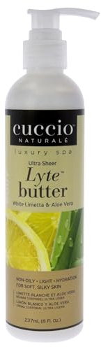 Cuccio White Limetta & Aloe Vera Lyte Burro per il corpo 237ml (8 once), I0090888