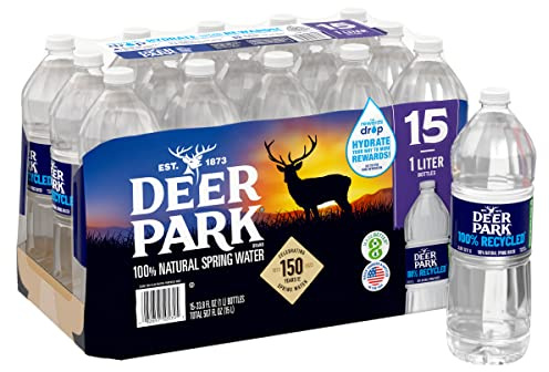Deer Park Deer Park 100% Natural Spring Water, 33.8 Ounce Bottles, 15Count,, 507 Fl Ounce ()