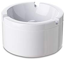 Rosti Mepal 102810030600 aschenbecher mit deckel - weiß, Melamin, 10 x 6 x 10 cm