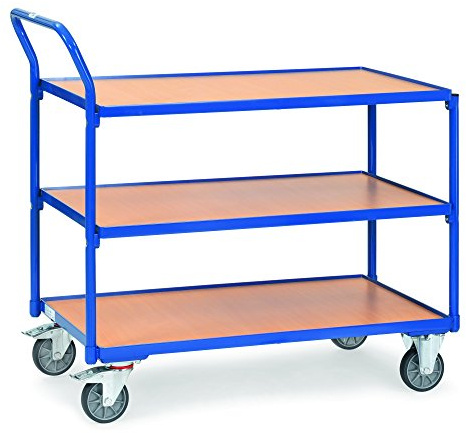 Fetra Transportgeräte mtpfg2752 Wagen Tablett Griff schräger Schneide, 3 ohne Bördel 1000 mm x 600 mm Plattform