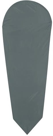 Mountain Warehouse Microfibre Mummy Sleeping Bag Liner - Warm & Comfortable Hygienic Camping Bag Liner Light Grey