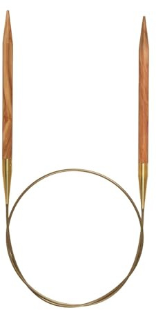 Addi Rundnadel aus Olivenholz, 100 cm x 3,0 mm, 3 mm